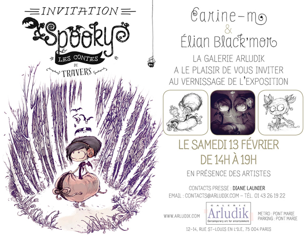 Carton d'invitation Spooky Vernissage